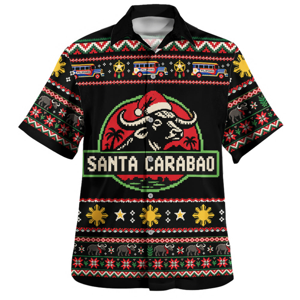 Philippines Filipinos Hawaiian Shirt Santa Carabao