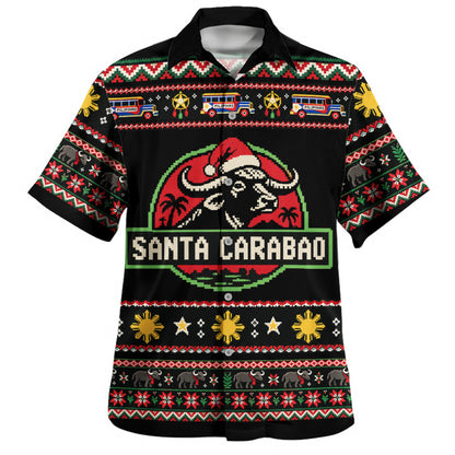 Philippines Filipinos Hawaiian Shirt Santa Carabao