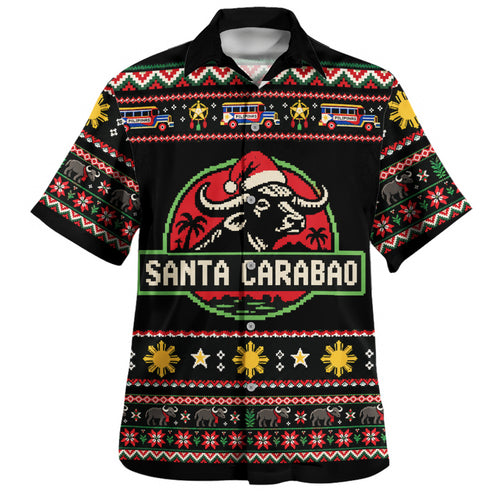 Philippines Filipinos Hawaiian Shirt Santa Carabao