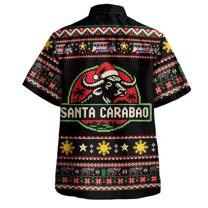 Philippines Filipinos Hawaiian Shirt Santa Carabao