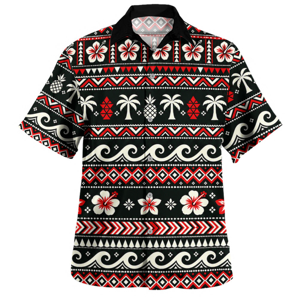 Hawaii Hawaiian Shirt Tribal Hibiscus Tropical Floral Christmas