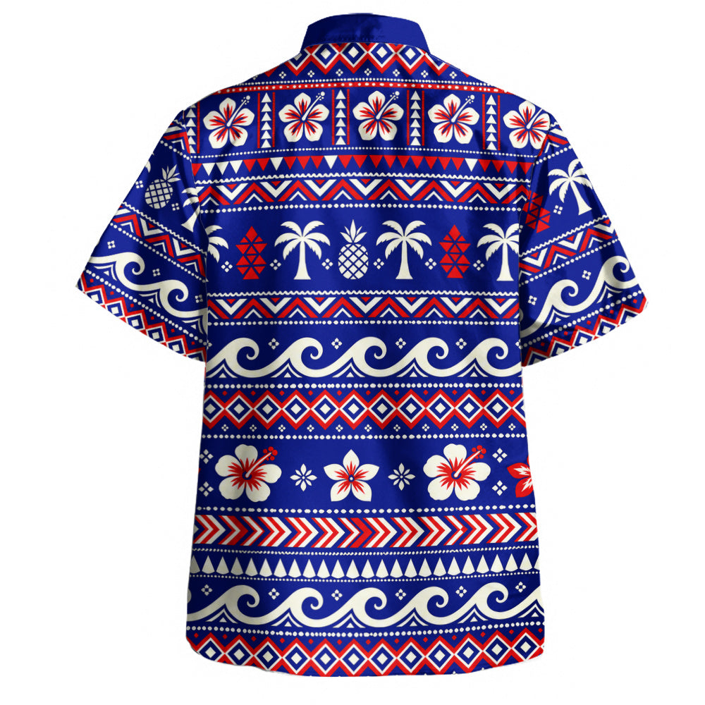 Hawaii Hawaiian Shirt Tribal Hibiscus Tropical Floral Christmas