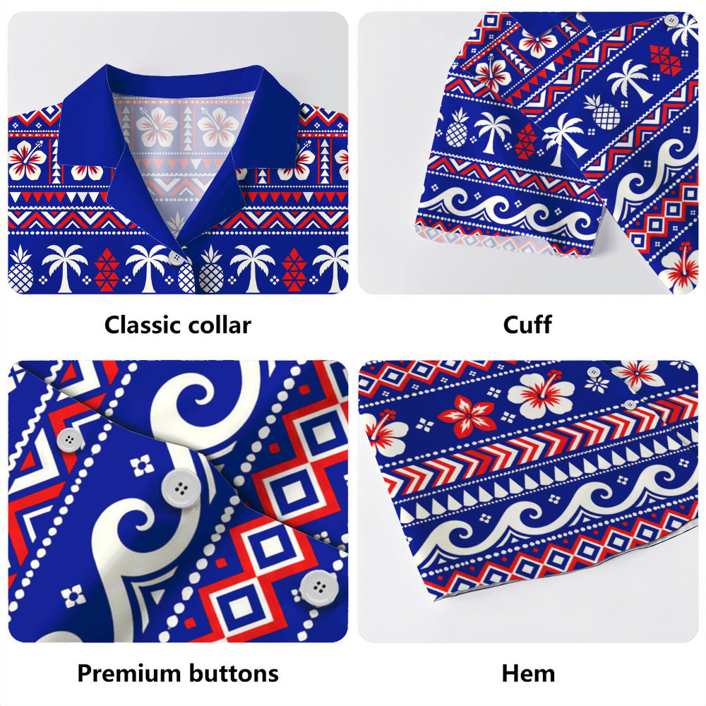 Hawaii Hawaiian Shirt Tribal Hibiscus Tropical Floral Christmas