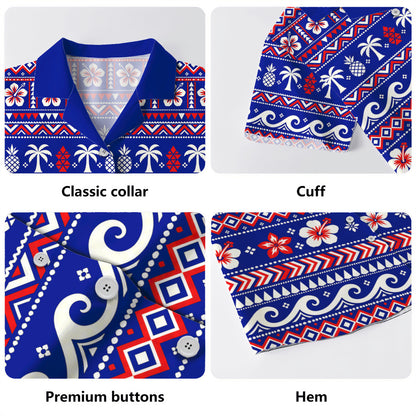 Hawaii Hawaiian Shirt Tribal Hibiscus Tropical Floral Christmas