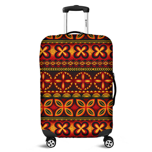 Tonga Luggage Cover Ngatu Tapa Tribal Pattern