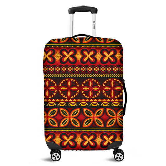 Tonga Luggage Cover Ngatu Tapa Tribal Pattern