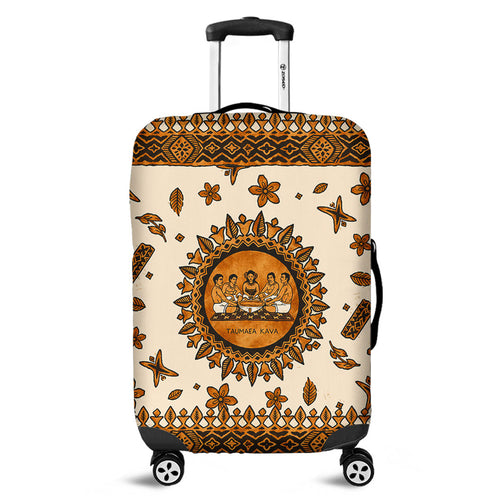 Tonga Luggage Cover Taumafa Kava Ceremony Tapa Heritage Style