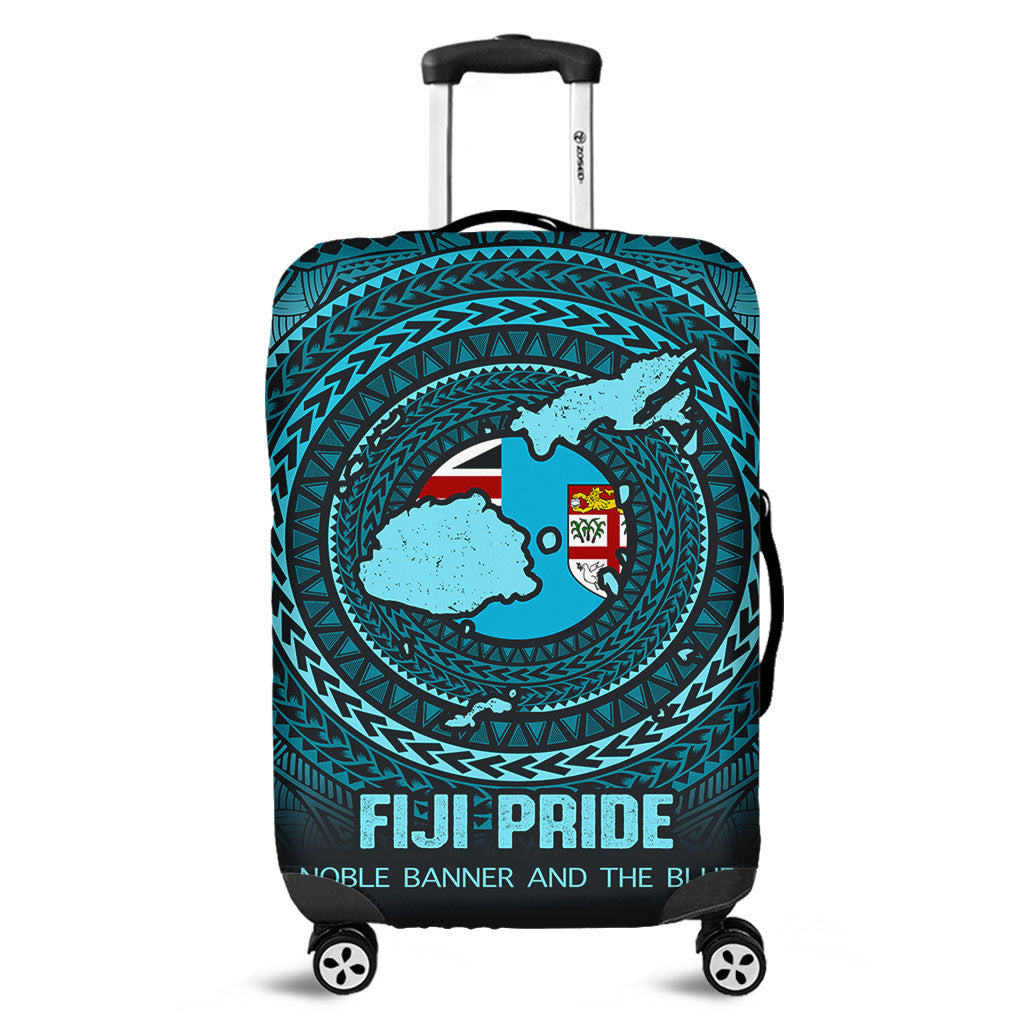 Fiji Luggage Cover Fiji Noble Banner and The Blue
