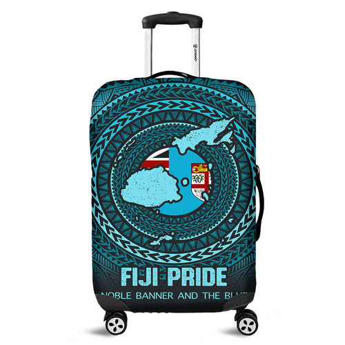 Fiji Luggage Cover Fiji Noble Banner and The Blue