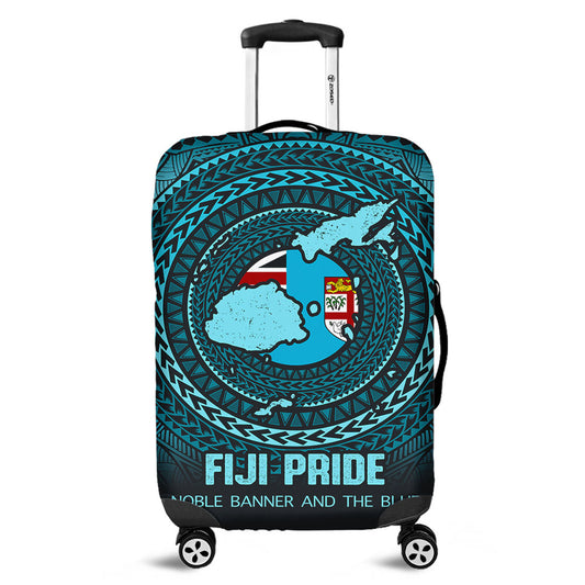 Fiji Luggage Cover Fiji Noble Banner and The Blue