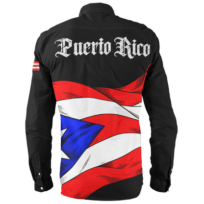 Puerto Rico Long Sleeve Shirt Coqui Flag Boricua Heritage