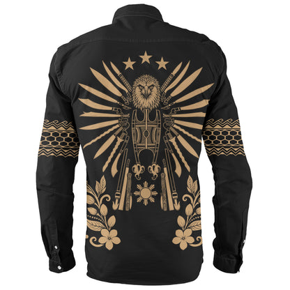 Philippines Filipinos Long Sleeve Shirt Sampaguita With Eagle Sun Filipino Heritage