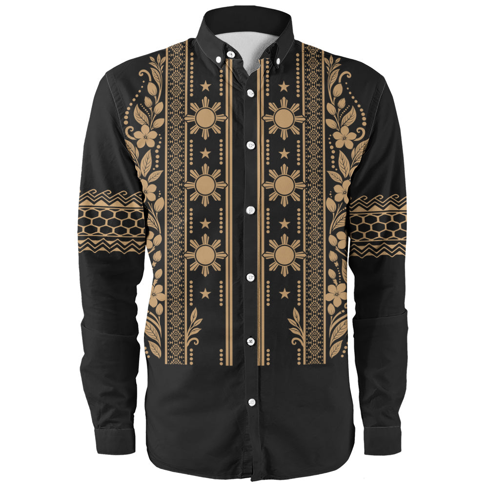 Philippines Filipinos Long Sleeve Shirt Sampaguita Sun Filipino Heritage