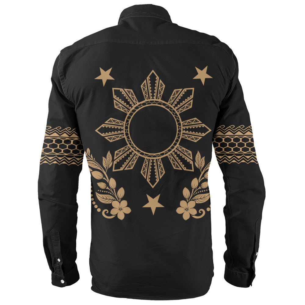 Philippines Filipinos Long Sleeve Shirt Sampaguita Sun Filipino Heritage