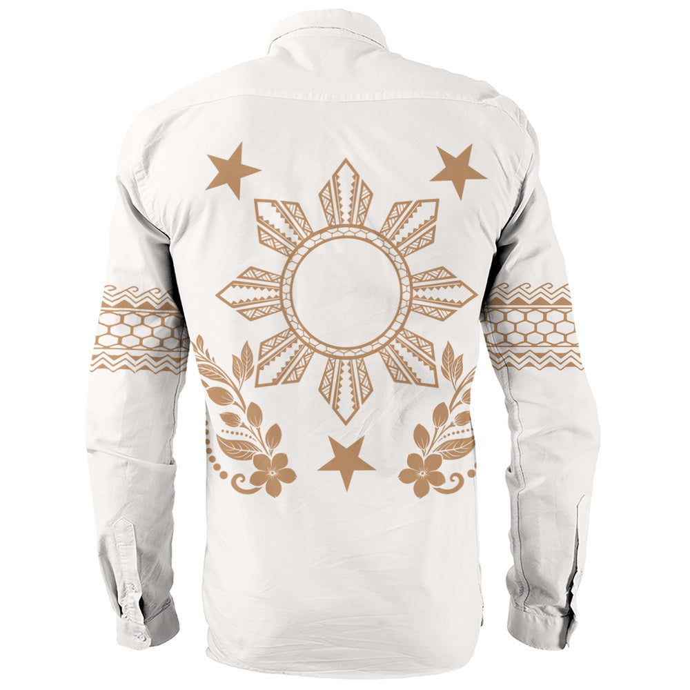 Philippines Filipinos Long Sleeve Shirt Sampaguita Sun Filipino Heritage