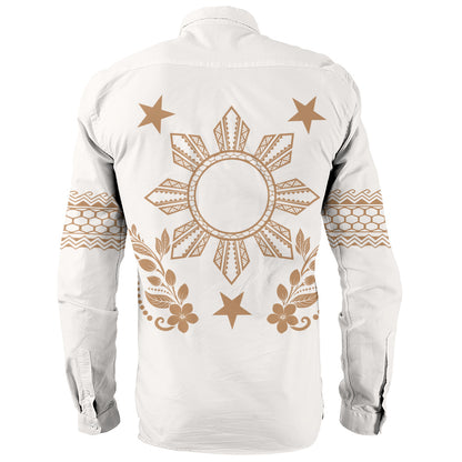 Philippines Filipinos Long Sleeve Shirt Sampaguita Sun Filipino Heritage