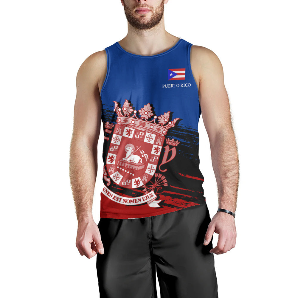 Puerto Rico Tank Top Coat Of Arms Pride Style