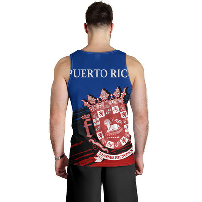 Puerto Rico Tank Top Coat Of Arms Pride Style