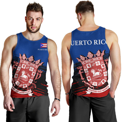 Puerto Rico Tank Top Coat Of Arms Pride Style