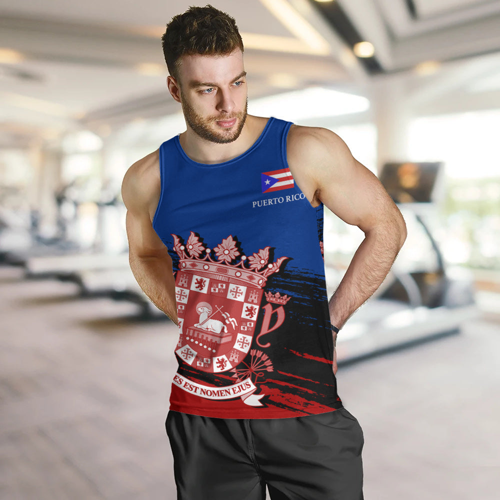 Puerto Rico Tank Top Coat Of Arms Pride Style