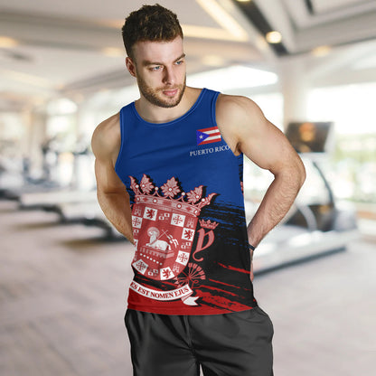 Puerto Rico Tank Top Coat Of Arms Pride Style