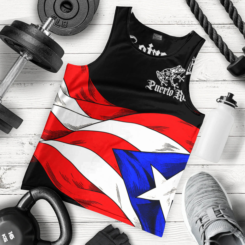 Puerto Rico Tank Top Coqui Flag Boricua Heritage