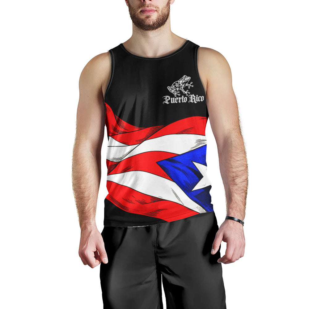 Puerto Rico Tank Top Coqui Flag Boricua Heritage
