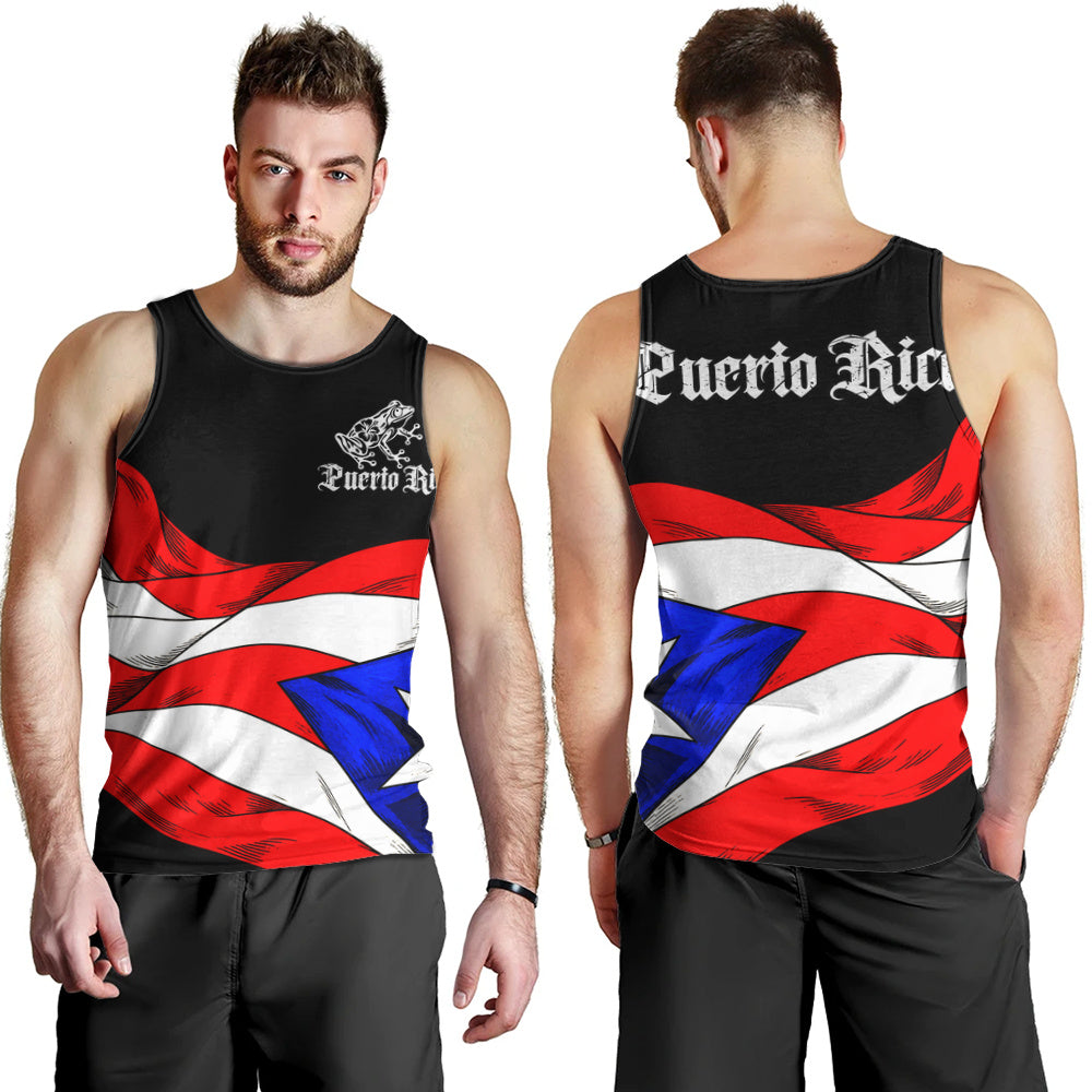 Puerto Rico Tank Top Coqui Flag Boricua Heritage