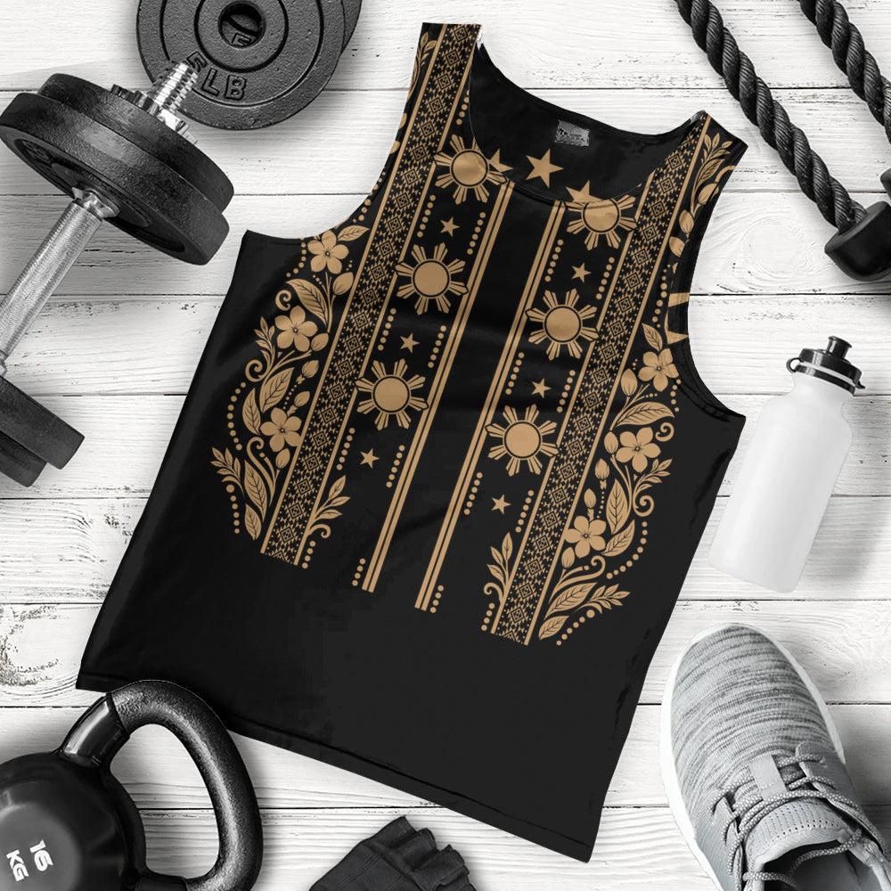 Philippines Filipinos Tank Top Sampaguita With Eagle Sun Filipino Heritage