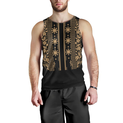 Philippines Filipinos Tank Top Sampaguita With Eagle Sun Filipino Heritage