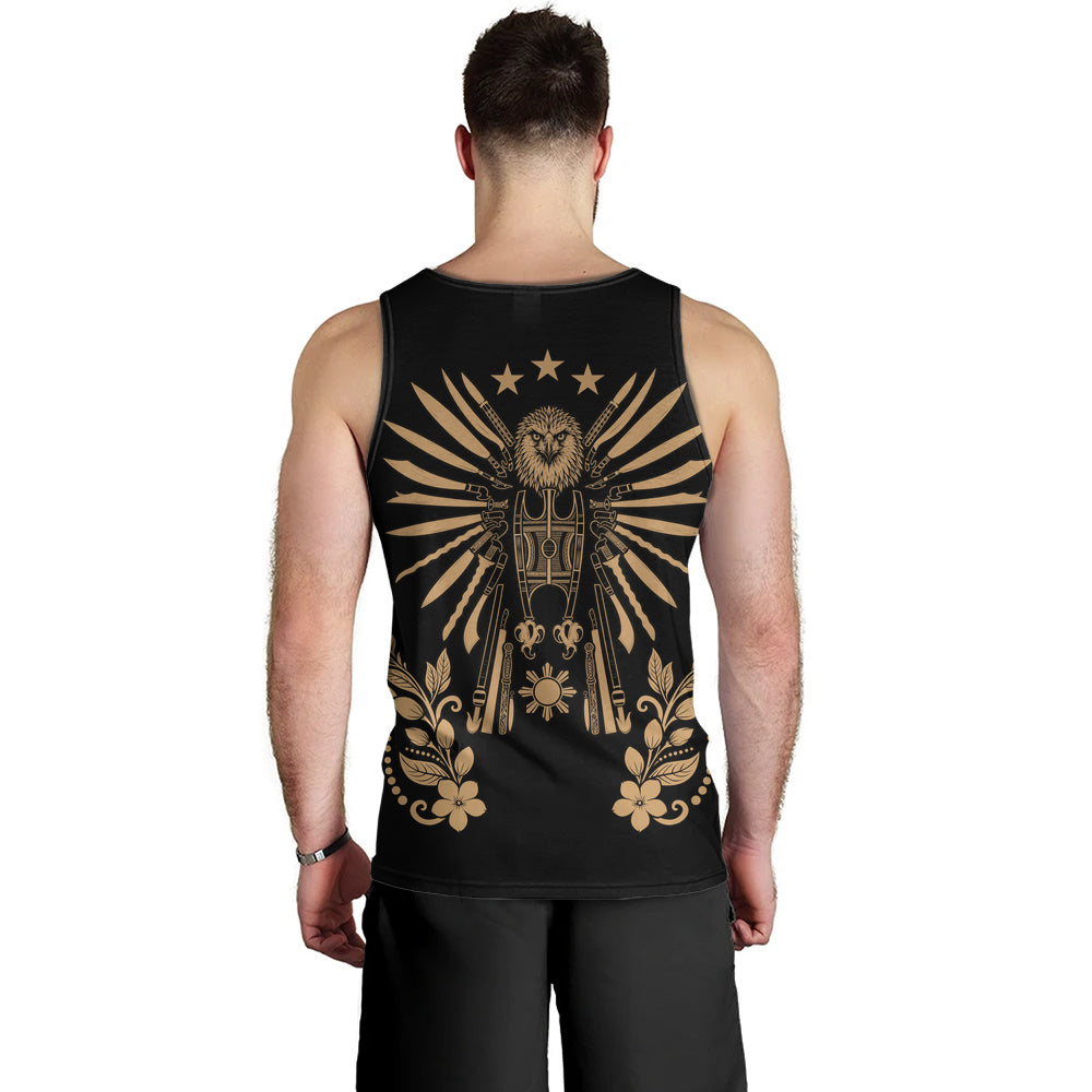 Philippines Filipinos Tank Top Sampaguita With Eagle Sun Filipino Heritage