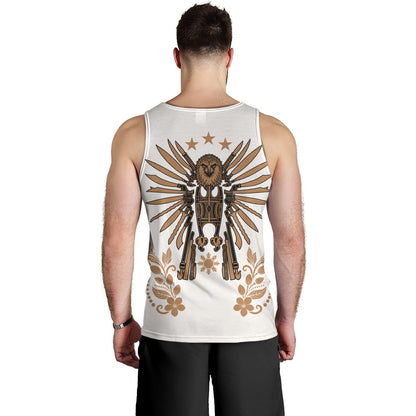 Philippines Filipinos Tank Top Sampaguita With Eagle Sun Filipino Heritage