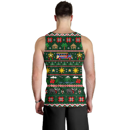 Philippines Filipinos Tank Top Maligayang Pasko Pattern Style
