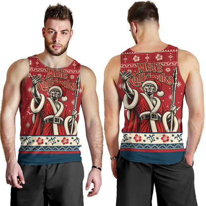 Hawaii Tank Top Ugly Christmas Mele Kalikimaka King Kamehameha