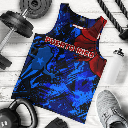 Puerto Rico Tank Top Coqui Frog Flag Hibiscus Tropical Floral Pride