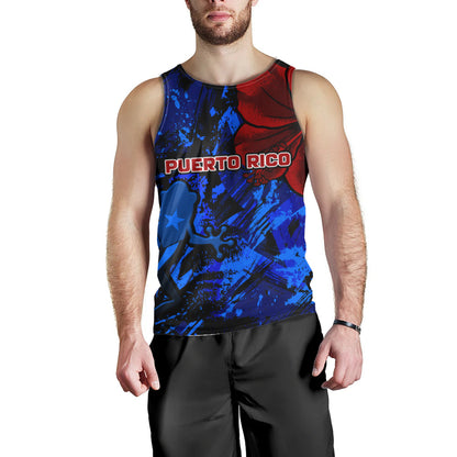 Puerto Rico Tank Top Coqui Frog Flag Hibiscus Tropical Floral Pride