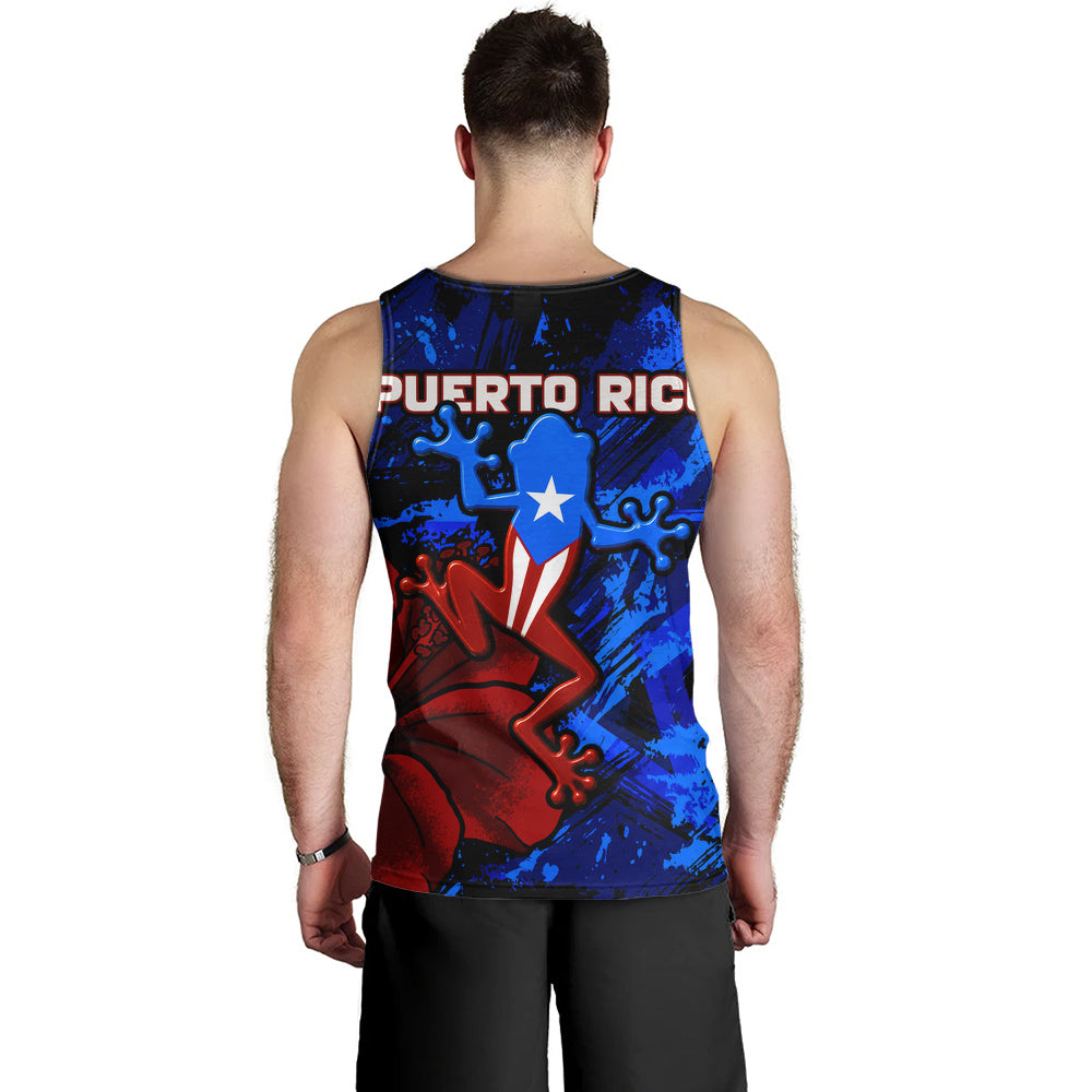 Puerto Rico Tank Top Coqui Frog Flag Hibiscus Tropical Floral Pride