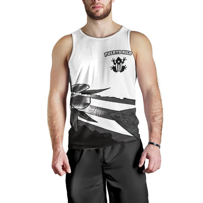 Puerto Rico Tank Top Coqui Frog Puerto Rican Flag Tropical Floral Boricua Pride