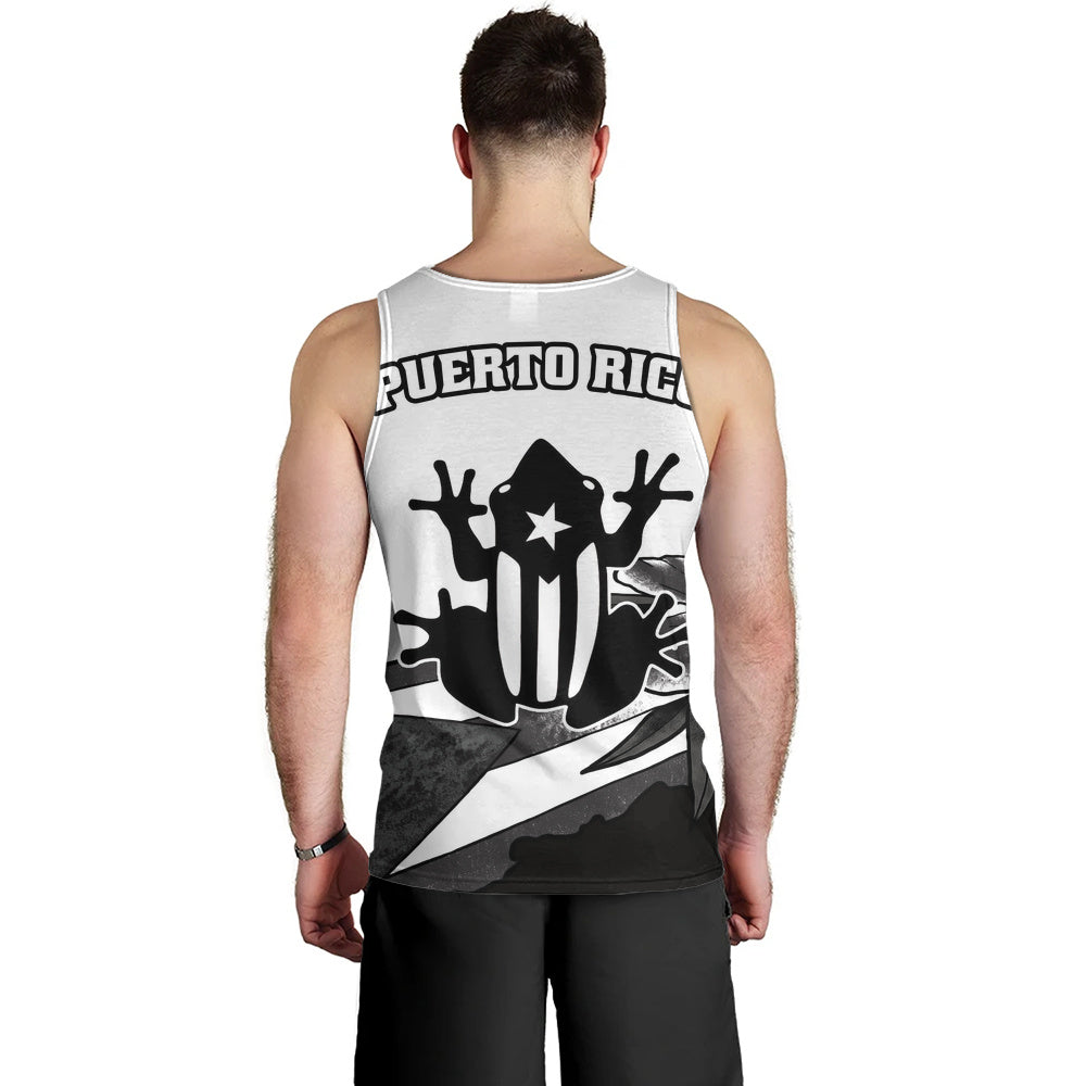 Puerto Rico Tank Top Coqui Frog Puerto Rican Flag Tropical Floral Boricua Pride