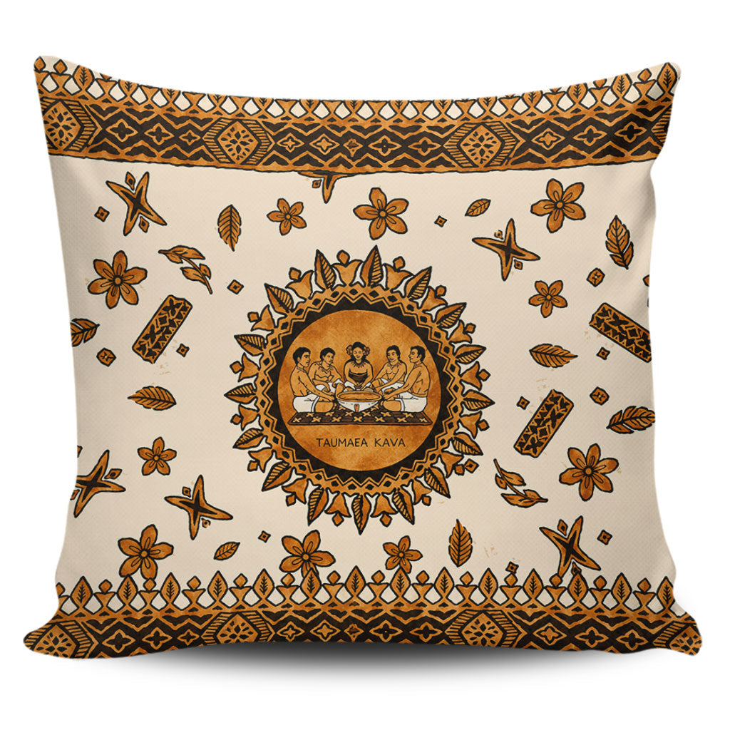 Tonga Pillow Cases Taumafa Kava Ceremony Tapa Heritage Style