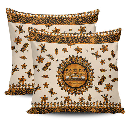 Tonga Pillow Cases Taumafa Kava Ceremony Tapa Heritage Style