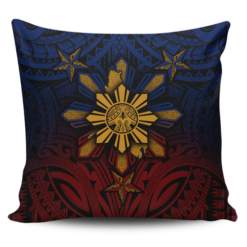 Philippines Filipinos Pillow Cases Golden Sun Islands Tribal Style
