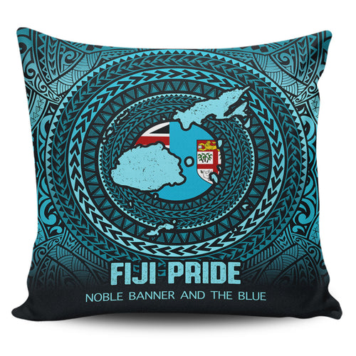 Fiji Pillow Cases Fiji Noble Banner and The Blue