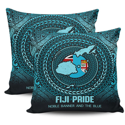 Fiji Pillow Cases Fiji Noble Banner and The Blue