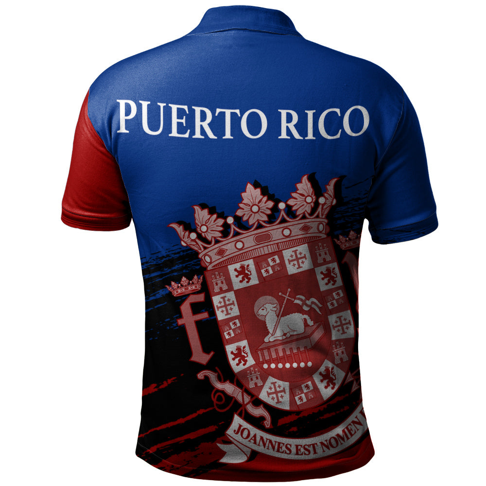 Puerto Rico Polo Shirt Coat Of Arms Pride Style