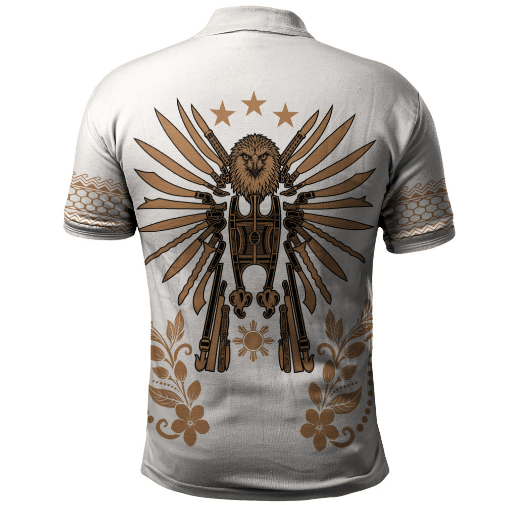 Philippines Filipinos Polo Shirt Sampaguita With Eagle Sun Filipino Heritage