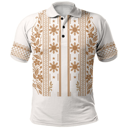 Philippines Filipinos Polo Shirt Sampaguita Sun Filipino Heritage