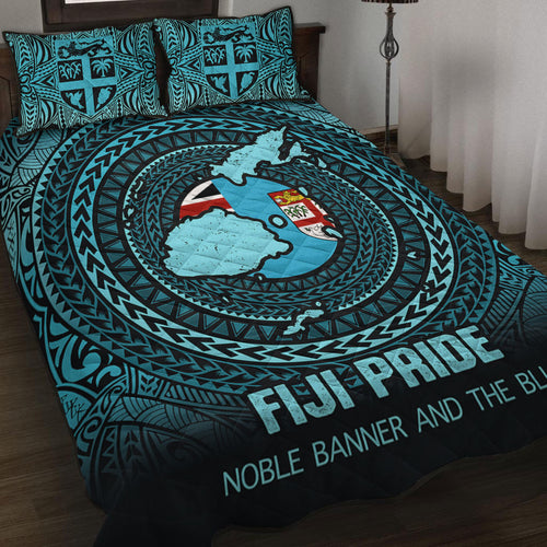 Fiji Quilt Bed Set Fiji Noble Banner and The Blue
