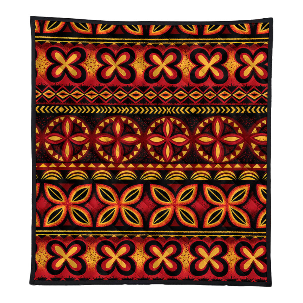 Tonga Premium Quilt Ngatu Tapa Tribal Pattern