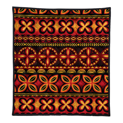Tonga Premium Quilt Ngatu Tapa Tribal Pattern